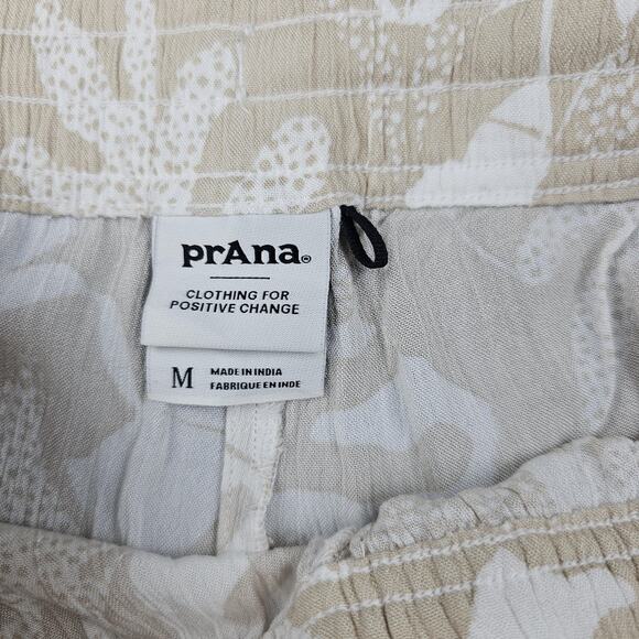 PrAna Pants Womens Medium Fernie Floral Wide Leg Pull On Vacation Coastal Beach - Picture 5 of 7